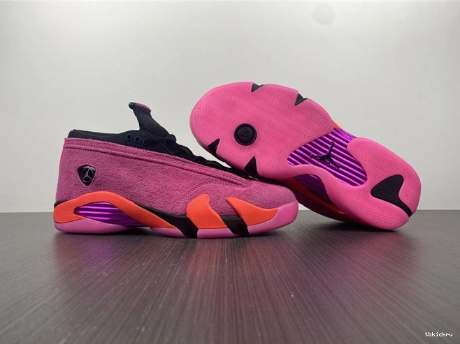 Reps TBK SmoothTexture DH4121- Shocking Pink 4190 Retro 14 Low Jordan 1014